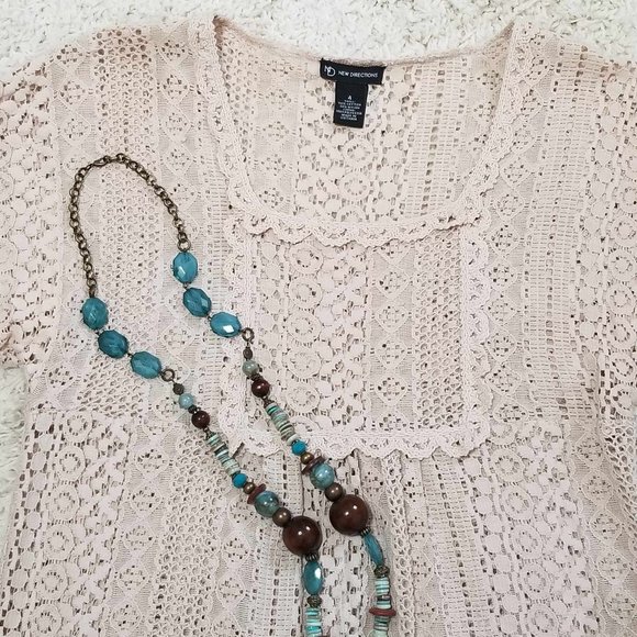 Dress. Ecru Lace & Crochet. New Directions Brand. Size 4. - Picture 10 of 13